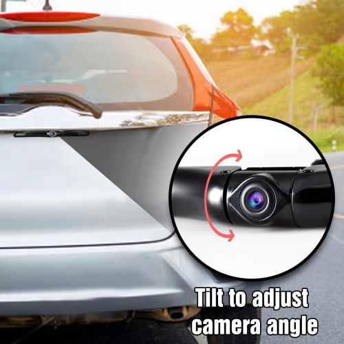  Wireless Rear View Backup Camera - 4.3” LCD Monitor Built-in Distance Scale Lines Parking/Reverse Assist w/Adjustable Slim Bar Cam Marine Grade Waterproof Night Vision LEDs - Pyle