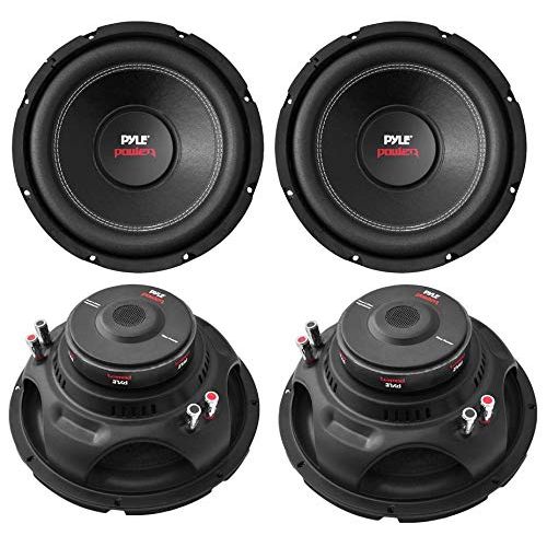  Pyle 12 6400W 4-Ohm DVC Car Stereo Power Audio Subwoofer Set, 4pk PLPW12D