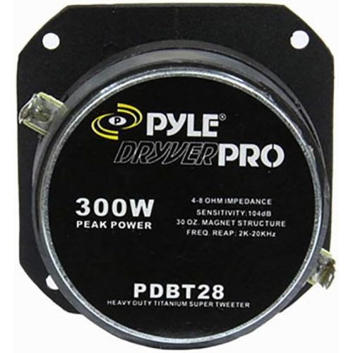  Pyle Pro 1 Inch 300 Watt Heavy Duty Titanium Super Car Tweeter (4 Pack) PDBT28