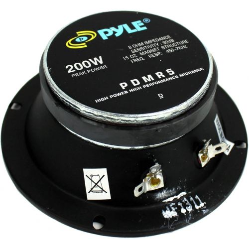  4) Pyle Pro PDMR5 5 800W Car DJ/Home Mid Bass MidRange Speakers Drivers Audio