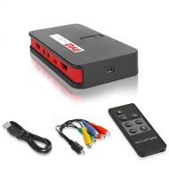 Pyle Capture Card Video Recording System - AV Game Recorder Converter, Full HD 1080P Digital Media File Creation System w/HDMI Support, Audio for USB, SD, PC, DVD, PS4, PS3, Xbox One, X