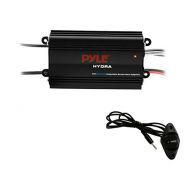 Pyle Auto 4-Channel Marine Amplifier - 200 Watt RMS 4 OHM Full Range Stereo with Wireless Bluetooth & Powerful Prime Speaker - High Crossover HD Music Audio Multi Channel System PL