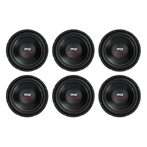  PYLE PLPW12D 12 1600W 4Ohm DVC Car Stereo Power Subwoofer Dual Coil (6 Pack)