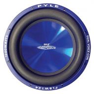 Pyle Car Vehicle Subwoofer Audio Speaker - 10 Inch Blue Injection Molded Cone, Blue Chrome-Plated Plastic Basket, Dual Voice Coil 4 Ohm Impedance, 1000W Power For Vehicle Stereo Sound S