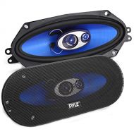 Pyle 3-Way Universal Car Stereo Speakers - 300W 4 x 10 Triaxial Loud Pro Audio Car Speaker Universal OEM Quick Replacement Component Speaker Vehicle Door/Side Panel Mount Compatible - P