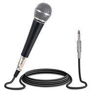 Pyle-Pro Includes 15ft XLR Cable to 1/4 Audio Connection, Connector, Black, 10.10in. x 5.00in. x 3.30in. (PDMIC58)