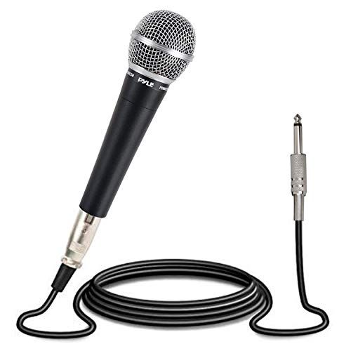  Pyle-Pro Includes 15ft XLR Cable to 1/4 Audio Connection, Connector, Black, 10.10in. x 5.00in. x 3.30in. (PDMIC58)