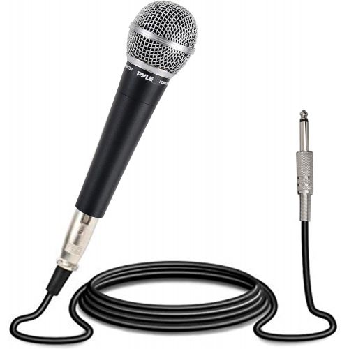  Pyle-Pro Includes 15ft XLR Cable to 1/4 Audio Connection, Connector, Black, 10.10in. x 5.00in. x 3.30in. (PDMIC58)