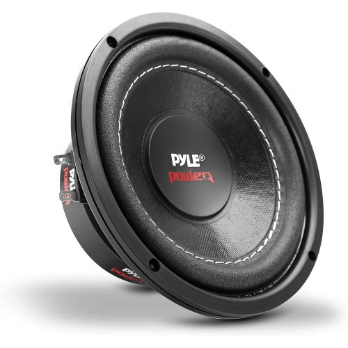  Pyle Car Vehicle Subwoofer Audio Speaker - 6.5 Non-Pressed Paper Cone, Black Plastic Basket, Dual Voice Coil 4 Ohm Impedance, 600 Watt Power, Foam Surround for Vehicle Stereo Sound Syst