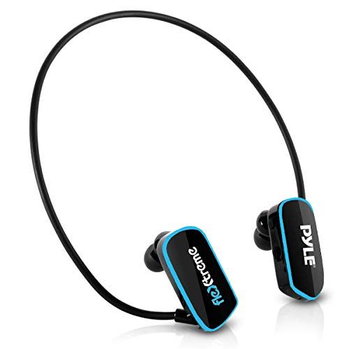  Pyle Upgraded Waterproof MP3 Player - V2 Flextreme Sports Wearable Headset Music Player 8GB Underwater Swimming Jogging Gym Earphones Rechargeable Flexible Headphones USB Connectio