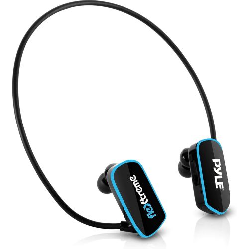  Pyle Upgraded Waterproof MP3 Player - V2 Flextreme Sports Wearable Headset Music Player 8GB Underwater Swimming Jogging Gym Earphones Rechargeable Flexible Headphones USB Connectio