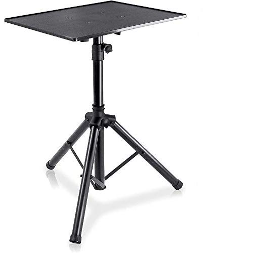  Pyle Pro DJ Laptop, Projector Stand - Adjustable Laptop Stand, Computer DJ Equipment Studio Stand Mount Holder, Height Adjustable, Laptop Projector Stand, 23 to 41, Good For Stage or St