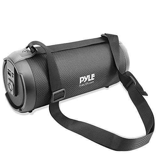  Pyle Wireless Portable Bluetooth Boombox Speaker - 300 Watt Rechargeable Boom Box Speaker Portable Music Barrel Loud Stereo System with AUX Input, MP3/USB/SD Port, Fm Radio, 3 Tweeter -