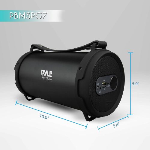  Pyle Portable Speaker, Boombox, Bluetooth Speakers, Rechargeable Battery, Surround Sound, Digital Sound Amplifier, USB/SD/FM Radio, Wireless Hi-Fi Active Stereo Speaker System in B