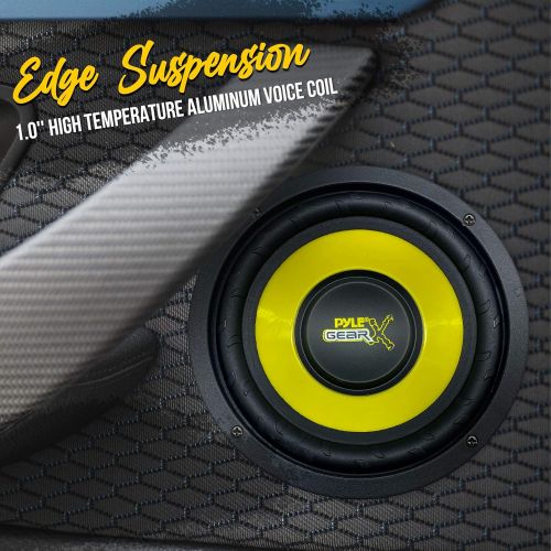  Pyle Car Mid Bass Speaker System - Pro 5 Inch 200 Watt 4 Ohm Auto Mid-Bass Component Poly Woofer Audio Sound Speakers For Car Stereo w/ 30 Oz Magnet Structure, 2.2” Mount Depth Fit