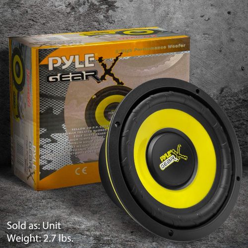  Pyle Car Mid Bass Speaker System - Pro 5 Inch 200 Watt 4 Ohm Auto Mid-Bass Component Poly Woofer Audio Sound Speakers For Car Stereo w/ 30 Oz Magnet Structure, 2.2” Mount Depth Fit