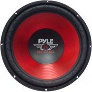 Pyle Car Vehicle Subwoofer Audio Speaker - 10 Inch Red Electro-Plated Cone, Red Plastic Basket, 1.5” Kapton Voice Coil, 4 Ohm Impedance, 600 Watt Power, for Vehicle Stereo Sound System
