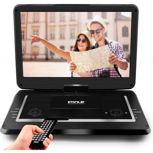  [아마존베스트]Pyle 17.9” Portable DVD Player, With 15.6 Inch Swivel Adjustable Display Screen, USB/SD Card Memory Readers, Long Lasting Built-in Rechargeable Battery, Stereo Sound with Remote. (