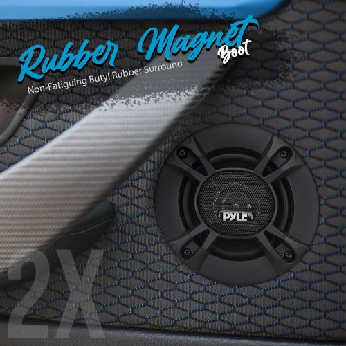  [아마존베스트]Pyle 3-Way Universal Car Stereo Speakers - 300W 6.5” Triaxial Loud Pro Audio Car Speaker Universal OEM Quick Replacement Component Speaker Vehicle Door/Side Panel Mount Compatible - Pyl
