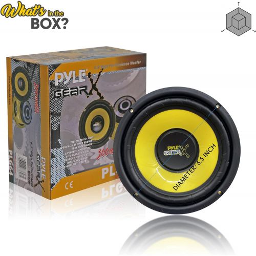  [아마존베스트]Pyle 6.5 Inch Mid Bass Woofer Sound Speaker System - Pro Loud Range Audio 300 Watt Peak Power w/ 4 Ohm Impedance and 60-20KHz Frequency Response for Car Component Stereo PLG64