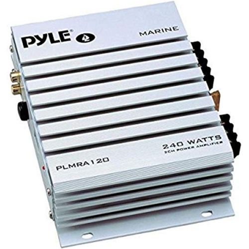  [아마존베스트]Pyle Hydra Marine Amplifier - Upgraded Elite Series 240 Watt 4 Channel Audio Amplifier - Waterproof, 4-8 Ohm Impendance, GAIN Level Controls, RCA Stereo Input & LED Indicator (PLMR