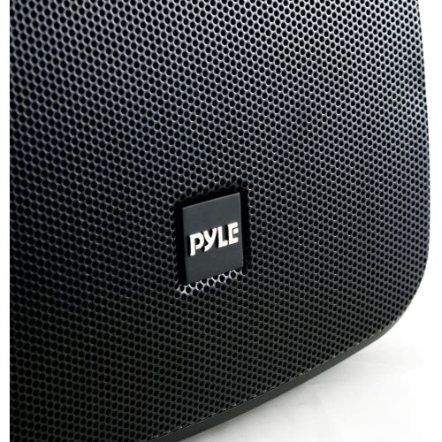  Outdoor Waterproof Wireless Bluetooth Speaker - 5.25 Inch Pair 2-Way Weatherproof Wall/Ceiling Mounted Dual Speakers w/Heavy Duty Grill, Universal Mount, Patio, Indoor Use - Pyle P