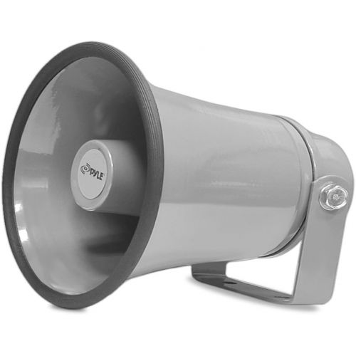  Indoor / Outdoor PA Horn Speaker - 8.1” Portable PA Speaker with 8 Ohms Impedance & 50 Watts Peak Power - Mounting Bracket & Hardware Included - Pyle PHSP8K