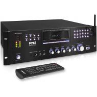 Pyle 4 Channel Pre Amplifier Receiver - 1000 Watt Rack Mount Bluetooth Home Theater-Stereo Surround Sound Preamp Receiver W/Audio/Video System, CD/DVD Player, AM/FM Radio, MP3/USB Reade