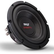 Pyle Car Subwoofer Audio Speaker - 8in Non-Pressed Paper Cone, Black Plastic Basket, Dual Voice Coil 4 Ohm Impedance, 800 Watt Power and Foam Surround for Vehicle Stereo Sound Syst