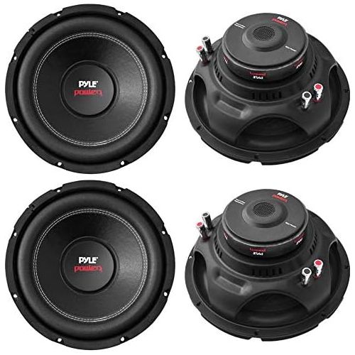  Pyle PLPW15D 15 8000W Car Subwoofer Audio Power Subs Woofers DVC, 2 Pack with Black Steel Basket, Non Press Paper Cone and 4 Ohm Impedance