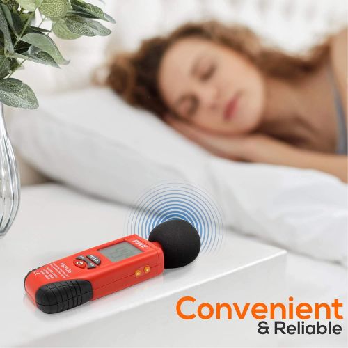  [아마존베스트]Digital Handheld Sound Level Meter - Meter Automatic with A and C Frequency Weighting for Musicians and Sound Audio Professionals, 9V Battery Type - Pyle SPL25, Red/Black (PSPL25)