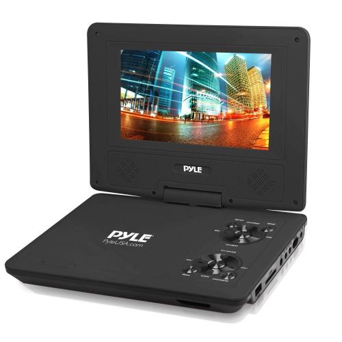  Pyle 9-Inch Portable DVD Player, Portable CD Player, Travel DVD Player, Car DVD Player, Portable Battery, USBSD, Headphone Jack, Wireless Remote Control, Car Charger, Travel Bag,