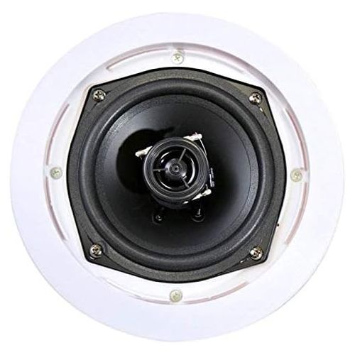  Pyle PRO PDIC61RD 6.5 200W 2-Way in-CeilingWall Speaker System White (6 Pack)