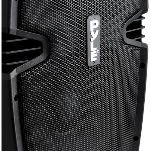  Pyle PPHP1237UB Powered Speaker - Active PA Loudspeaker Bluetooth System - 12 Inch Bass Subwoofer Stage Speaker Monitor - Built in USB for MP3 Amplifier - DJ Party Portable Sound S