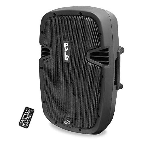  Pyle PPHP837UB Powered Active PA System Loudspeaker Bluetooth with Microphone - 8 Inch Bass Subwoofer Stage Speaker Monitor Built in USB for MP3 Amplifier - DJ Party Portable Sound