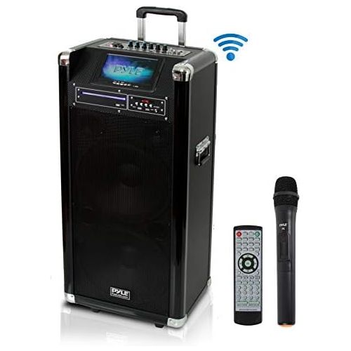  Pyle Karaoke Vibe Bluetooth PA Speaker System, Audio & Video Wireless Entertainment System, Microphone Included