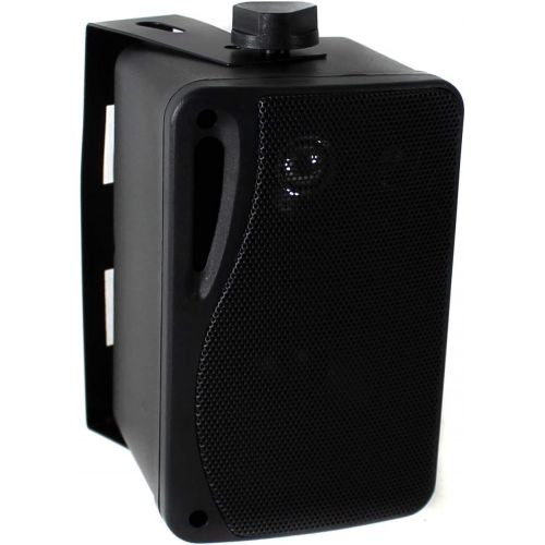  Pyle 8 3.5 200 Watt 3-Way Weather Proof Mini Box Speaker System Black (4 Pack)