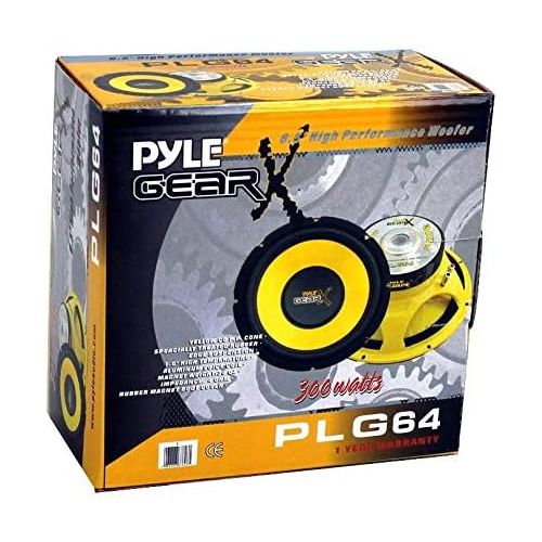  Pyle New PLG64 6.5 300 Watt Car Mid BassMidrange Subwoofer Sub Power Speaker (8 Pack)