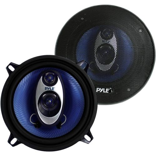  Pyle 2 New PL53BL 5.25 200W 3-Way Car Audio Triaxial Speakers Stereo Blue Pair (4 Pack)