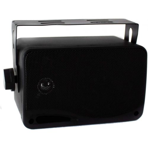  Pyle 3.5 200 Watt 3 Way Weatherproof Mini Box Speaker System (Pair) (3 Pack)