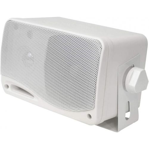  Pyle PLMR24 200W 3 Way Marine Audio Mini Speakers Outdoor Weatherproof Pair (8 Pack)