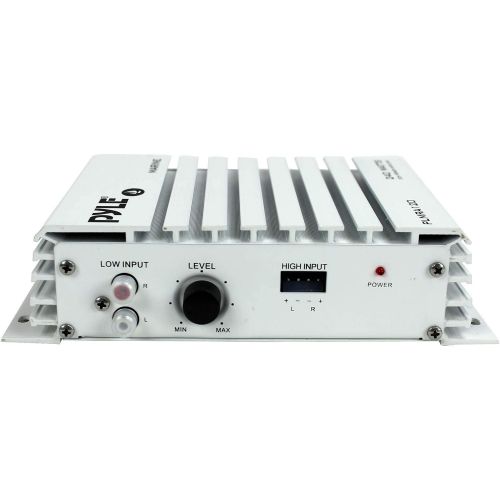  Pyle PLMRA120 240W 2 Channel Marine + Boat Waterproof Amplifier Audio Amplifier (2 Pack)