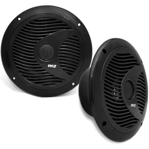  Pyle Audio 150W 6.5-Inch Waterproof Marine Speakers w LED Lights (4 Speakers)