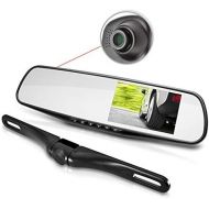 Pyle Dual Dash Cam Car Backup Camera | Car Recorder | Blackbox DVR | Rear Camera | Loop Security Camera | Waterproof Night Vision | Audio Recorder W Microphone | Micro SD Card | Fu