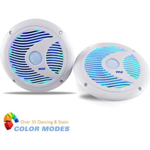  4) Pyle Waterproof 150 Watt Marine LED Speakers, White6.5 Inch | PLMR6LEW