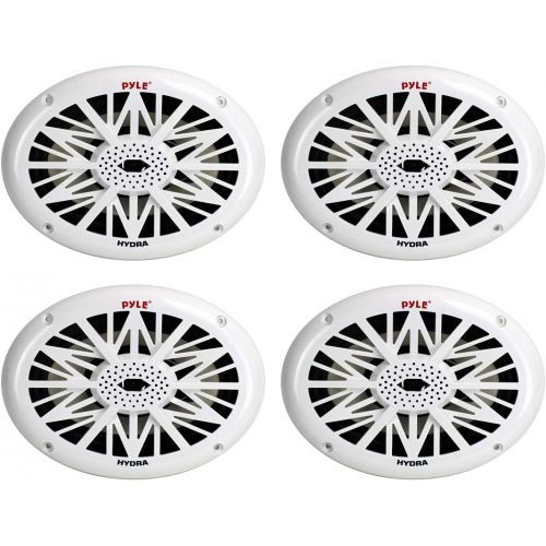  Pyle 4) NEW PYLE PLMR692 6x9 520 Watt 2 Way BoatMarine Speakers Water Resistant