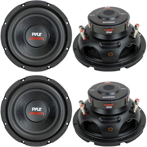  Pyle 4) New PYLE PLPW8D 8 1600W Car Audio Subwoofers Subs Woofers Stereo DVC 4-Ohm