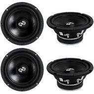 4) Pyle PDMR6 MidRange 6.5 1200W Car Mid Bass Mid Range Woofers Audio Speakers