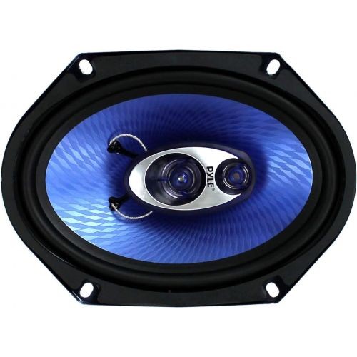  4) NEW Pyle PL683BL 6x8 720 Watt 3-Way Car Coaxial Audio Speakers Stereo - Blue