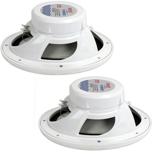  Pyle 6x9 Inch Dual Marine Speakers - 2 Way Waterproof and Weather Resistant Outdoor Audio Stereo Sound System with 260 Watt Power, Poly Carbon Cone and Cloth Surround - 1 Pair - PLMR692